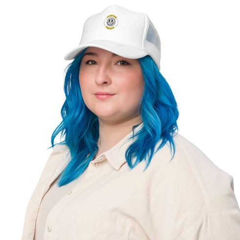 Happy Vibes Cap - Your Instant Mood Booster! | Foam trucker hat